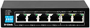 D-Link 6-Port Unmanaged PoE Switch DES-F1006P-E