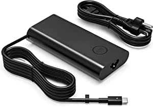 130W USB C Type C Laptop Charger fit for Dell Precision 5530 2in1 Dell XPS 15 2in1 9500 9575 17 9700 HA130PM170 0K00F5 K00F5 DA130PM170 0M0H25 M0H25 T4V18 3560 5550 5750 AC Adapter Power Cord