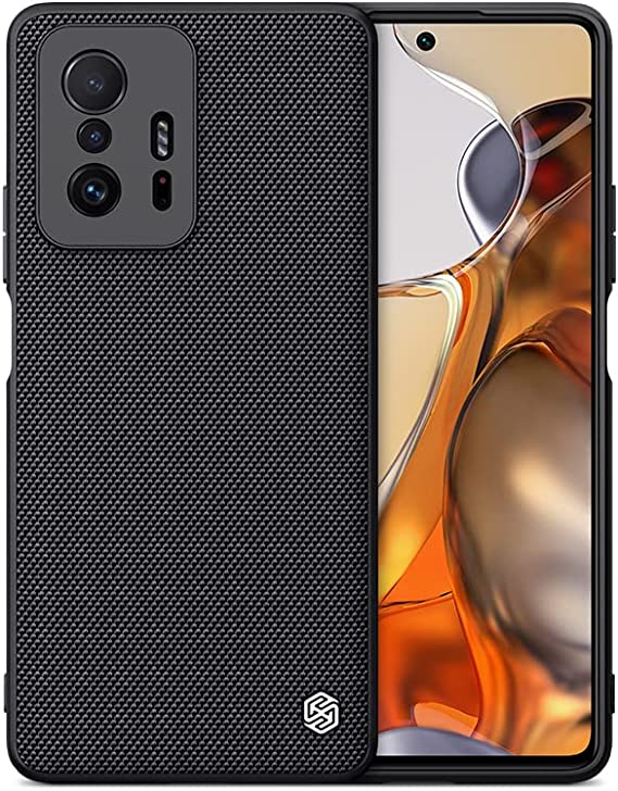 Nillkin Case for Xiaomi 11T / 11T Pro (6.67" Inch) Textured Series Nylon Fiber Tough & Durable PC + TPU Material Luxury Protect Black