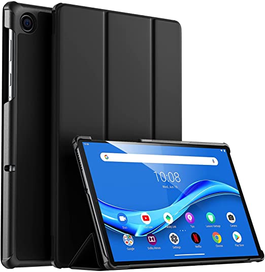 Maledan Case Compatible with Lenovo Tab M10 FHD Plus 10.3 Inch, Slim Case with Stand Function Auto Sleep/Wake Function Slim Protective Case with Lenovo Tab M10 Plus Android Tablet Black
