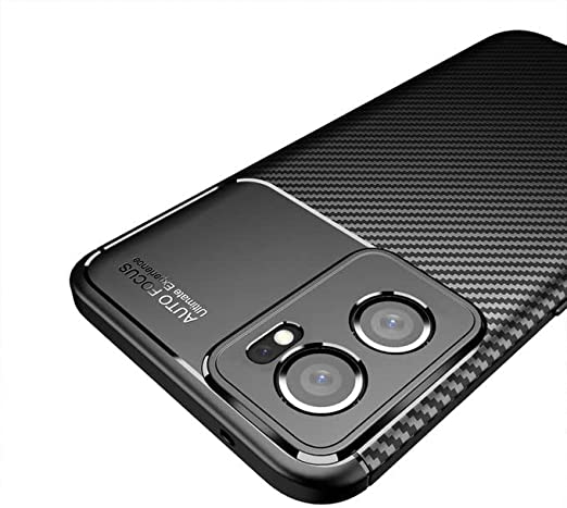 OnePlus Nord CE 2 5G, Premium quality Case From GrabMobily -,Silicone Shockproof Cover Durable Ultra Thin Carbon Fiber Soft Protection Case -Slip-Resistant - Black