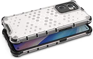 OnePlus Nord CE 2 5G, Original New cover - Iron Man Shockproof Cover - Premium quality Case From GrabMobily - Black Edges Transparent Beehive Back