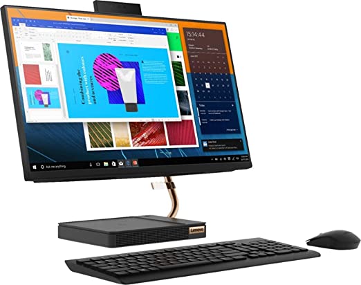 Lenovo 24" FHD (1920 x 1080) IPS Touchscreen All-in-One Ideacentre A540 with Intel 8 Core i7-9700T Processor up to 4.30 GHz, 16GB DDR4 RAM, 512GB PCIe SSD, and Windows 10 Home