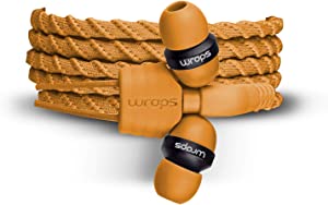 WRAPS Talk Wristband Bracelet In-Ear Headphones (with Mic) - Sunrise