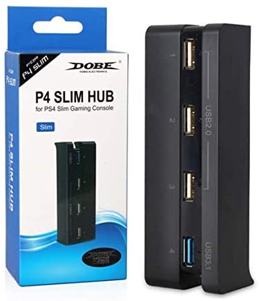 Dc 5v 3xusb 2.0/1xusb 3.1 Hub Splitter For Sony Ps4 Slim Gaming Console