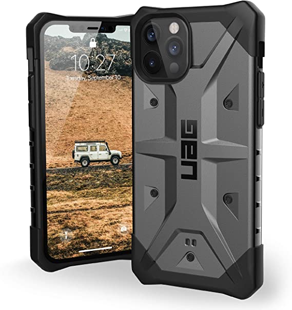 Urban Armor Gear UAG iPhone 12/12 Pro 5G- (6.1 inch) Rugged Lightweight Slim Shockproof Pathfinder Protective Cover, Silver