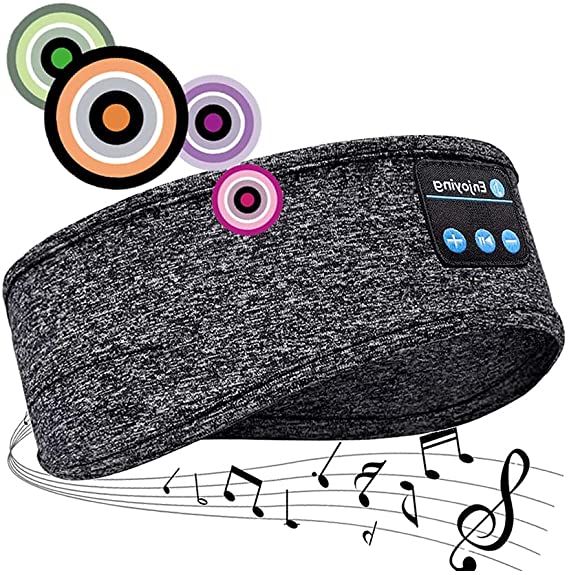 Sleep Headphones, Headband Wireless V5.0 Bluetooth Headphones, Wireless Sports Headband, Built-in ultra-thin HD stereo speakers, Suitable for Side Sleep/Sports/Cycling/Traveling/Fitness/Relaxation