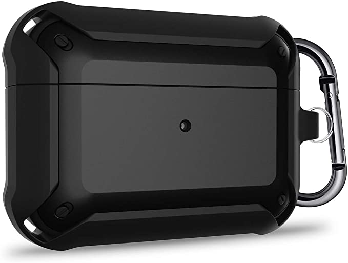 AirPods Pro Case LABILUS (Egg Shell Series) Hybrid Shockproof Four Corner Buffer Design Protective Cover Case Compatible with AirPods Pro - Black