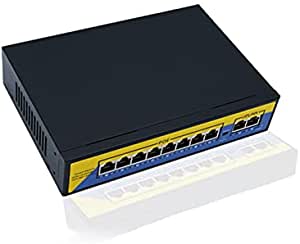 Switch POE Metal 10 Port (POE LINK 8 + 2 UP LINK) 120W