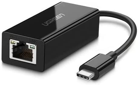 UGREEN USB Type C Ethernet Adapter USB-C to RJ45 10/100 Network Adapter for New Macbook, Chromobook Pixel, Lenovo Yoga 900 (30287)