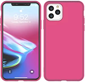 Pokanic Soft Touch Liquid Silicone Gel Rubber Bumper Full Body Protection Microfiber Lining Protect Drop Proof Non-Slip Case Cover Compatible with Apple iPhone 11 Pro (2019) 5.8" (Pink)