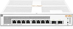 Aruba Instant On 1930 8-Port PoE Gb Ethernet 8xGE PoE (124W), 2X 1G SFP, L2+ Smart Switch US Cord (JL681A#ABA)