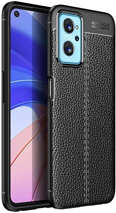 Oppo A36 4G ، - جراب فائق الجودة من GrabMobily - غطاء مقاوم للصدمات بنمط جلدي متين رفيع للغاية من ألياف الكربون المصقولة - مقاوم للانزلاق - غطاء أصلي جديد - أسود