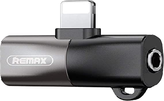 Remax RL-LA09 Fonshion Series Lightning Audio Jack Splitter - Black