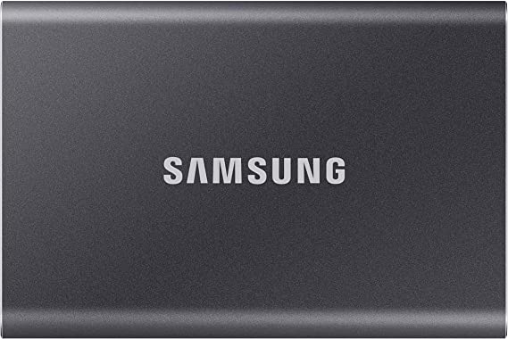 Samsung T7 Portable SSD - 500 GB - USB 3.2 Gen.2 External SSD Titanium Grey (MU-PC500T/WW)