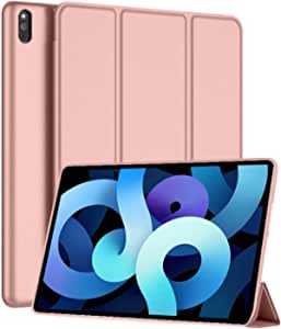 Smart Case Compatible with Huawei MatePad 10.4 inch Smart Case Flip Cover Leather Case Soft TPU Back And Trifold Stand With Auto Sleep - Rose Gold