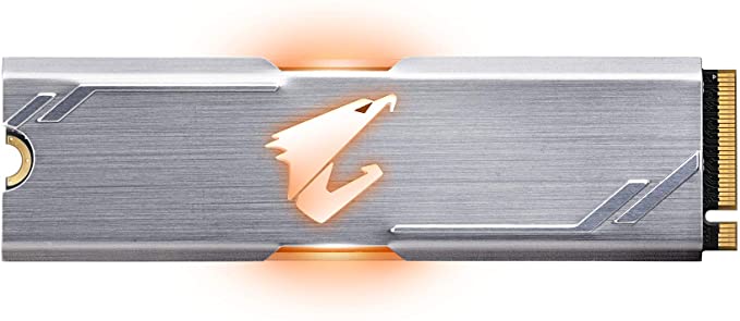 AORUS RGB NVMe M.2 512GB High Performance Gaming, Integrated Heatsink, Toshiba 3D NAND, DDR Cache Buffer, 5 Year Warranty SSD GP-ASM2NE2512GTTDR