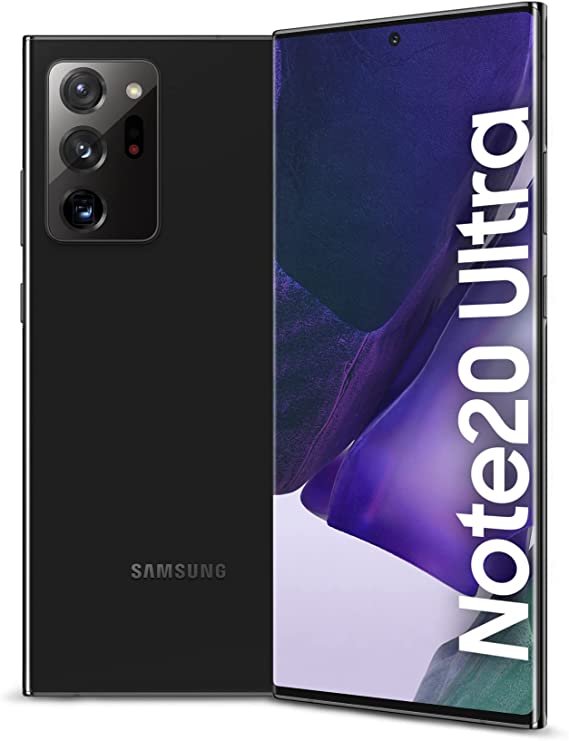 SAMSUNG Galaxy Note20 Ultra 5G Dual SIM Smartphone, 256GB Storage and 12GB RAM UAE Version, Mystic Black