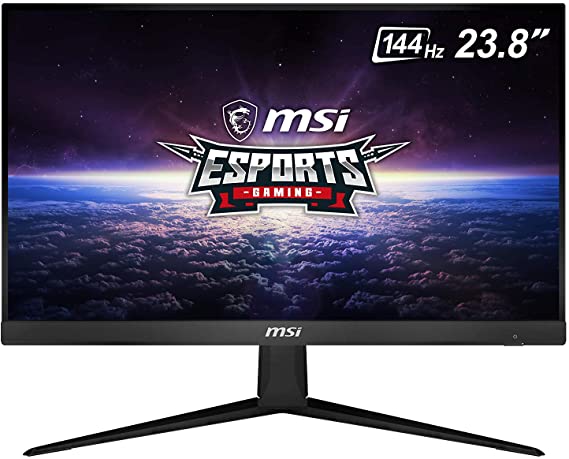 MSI Optix Gaming Monitor 24in 144Hz 1ms IPS Flat 1080P FreeSync 2HDMI 1DP 250Nit