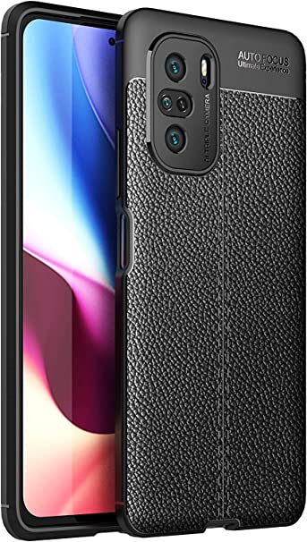 جراب متوافق مع شاومى Redmi K40 / K40 Pro ، - جراب فائق الجودة من GrabMobily - ، غطاء سيليكون مقاوم للصدمات متين رفيع للغاية من ألياف الكربون المصقول - مقاوم للانزلاق - جراب أصلي - أسود
