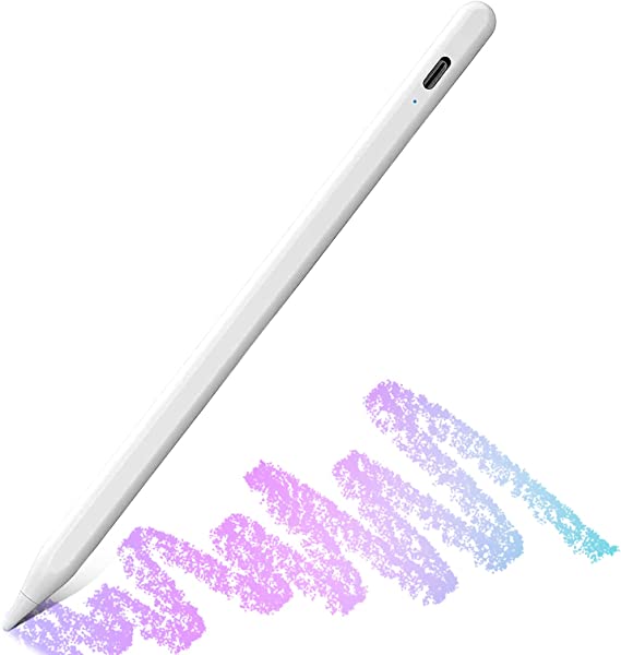 Stylus Pen for iPad with Palm Rejection, iPad Pencil Compatible with (2018-2021) Apple iPad Pro (11/12.9 Inch),iPad 6th/7th Gen/Mini 5th Gen/Air 3rd Gen for Precise Writing/Drawing Pencil Tilt Sensing