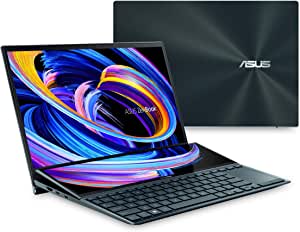 ASUS ZenBook Duo 14 UX482 14” FHD NanoEdge Touch Display, Core i7-1195G7, GeForce MX450, 16GB RAM, 1TB SSD, ScreenPad Plus, Windows 11 Pro, WiFi 6E Celestial Blue, UX482EGR-XB74T