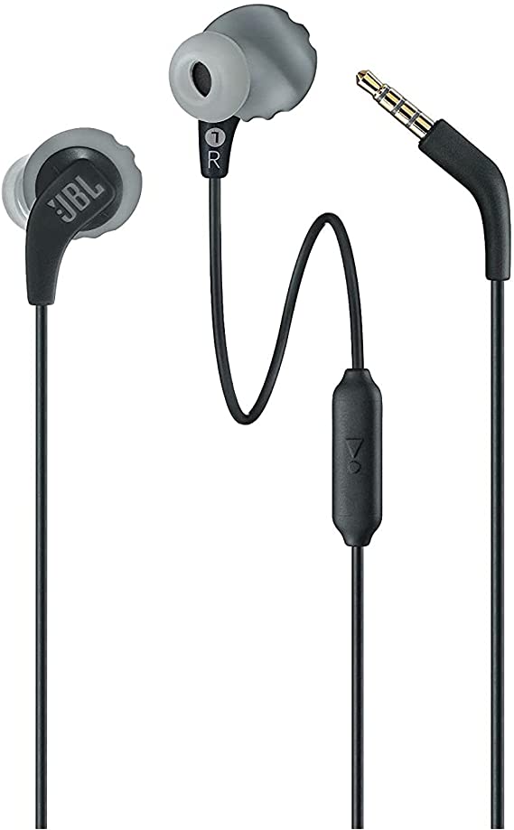 JBL Endurance Run Sweatproof Wired Sports In-Ear Headphones - Black