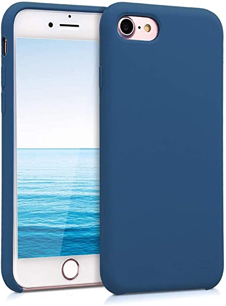 Liquid Silicone Case for iPhone 6, iPhone 6S, Slim Liquid Silicone Case Soft Gel Rubber Case Full-Body Protective Case Shockproof Drop Protection Cover for iPhone 6 / 6S - Blue