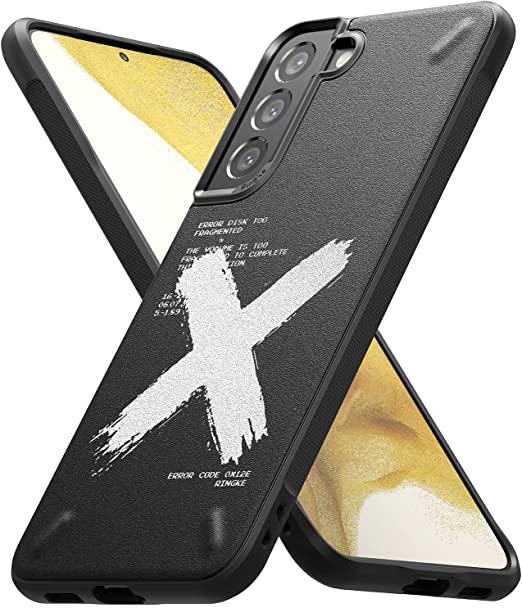 Ringke Onyx Design Compatible with Samsung Galaxy S22 5G Case (2022), Design Print Back Tough Rugged Durable Shockproof TPU Heavy Duty Protective Phone Cover - X