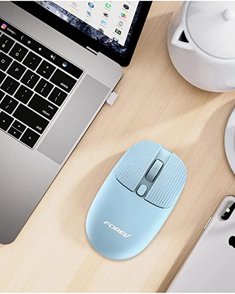 FV-198 2.4GHZ HighEnd Wireless Mouse With USB Nano Receiver Charming design | Blue