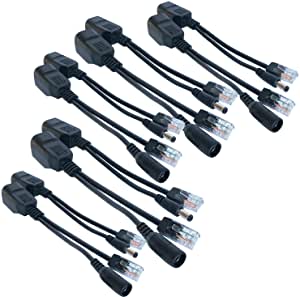 IEEE 802.3af Micro USB Active PoE Splitter Power Over Ethernet 48V to 5V 2.4A for Tablets, Dropcam or Raspberry Pi (48V to 5V 2.4A)