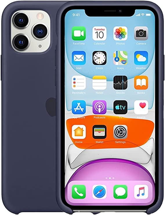iPhone 11 Pro Max Cases, Silicone Ultra Slim Shockproof Phone Case 6.5 inch,Gel Rubber Full Body Protection Cover Case Drop Protection Case (Midnight Blue)