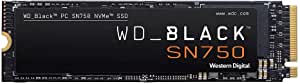 WD Black SN750 500GB NVMe Internal Gaming SSD - Gen3 PCIe, M.2 2280, 3D NAND, Up to 3430 MB/s - WDS500G3X0C