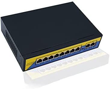 Switch POE Metal 10 Port (POE LINK 8 + 2 UP LINK) 120W