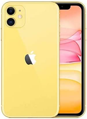 Apple iPhone 11 with FaceTime - 256GB, 4GB RAM, 4G LTE, Black, Single SIM & E-SIM (Yellow)