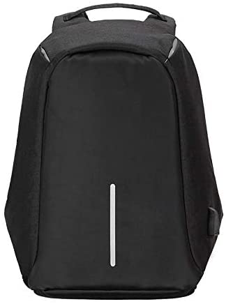 Bobby Anti-Theft Travel Backpack Large Capacity Waterproof Laptop Bag with USB Charging Port - Black