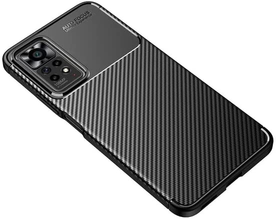 Compatible Case For Xiaomi Redmi Note 11 Pro 5G, Carbon Beatle Anti-Slip, Ultra Thin, Shock Absorption, Cover For Xiaomi Redmi Note 11 Pro 5G - Black