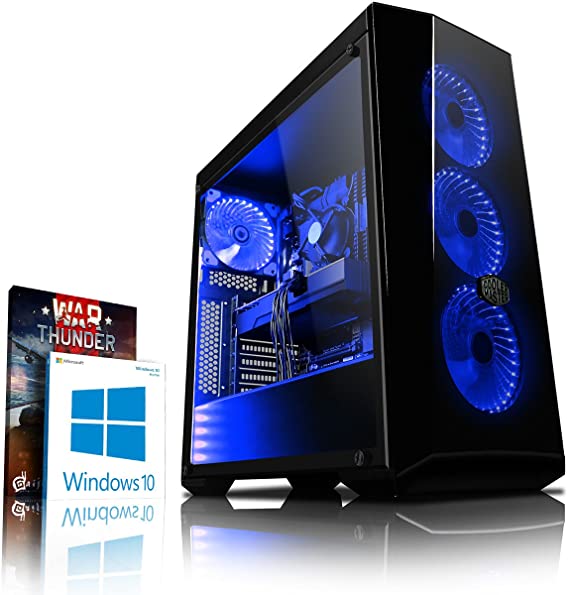 Vibox Gaming Desktop PC - (Blue) (Intel Core i7 8700K Processor, 8 GB RAM, 1 TB HDD, 8 GBNVIDIA GeForce GTX 1080 Graphics, Windows 10 Home)