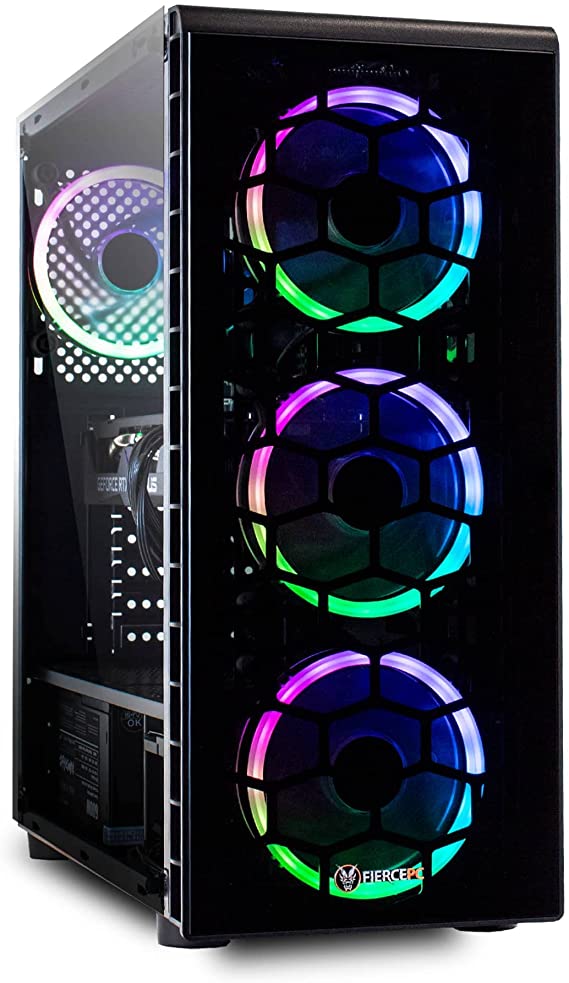 Fierce RGB Gaming PC - Intel Core i5 9400F 4.1GHz, RTX 2060 6GB, 16GB 3200MHz, 240GB Solid State Drive, 1TB Hard Drive, Windows 10 Installed (Crusader 1141850)