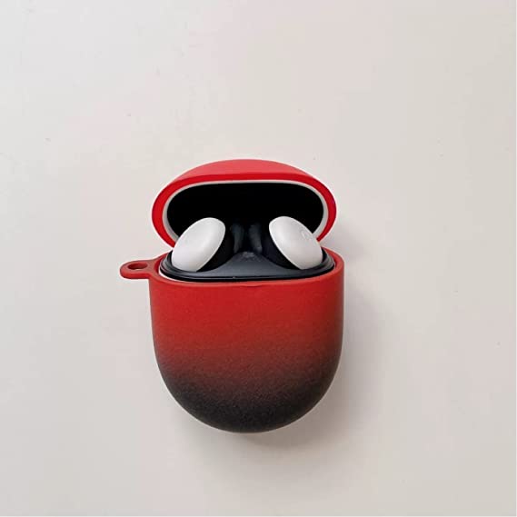Suitable for google pixel buds2 bluetooth headset Protective Hard Case - big red & black