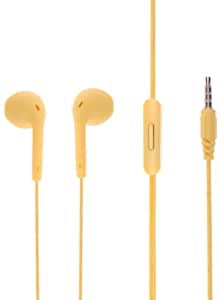 AUX Wired Earbuds - Yellow