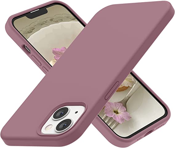 ABITKU Compatible with iPhone 13 Case 2021, Liquid Silicone Soft Gel Rubber 3 Layers Full Coverage Body [with Screen & Camera Protection] Shockproof Drop Case Cover 6.1 inch (Lilac Purple)
