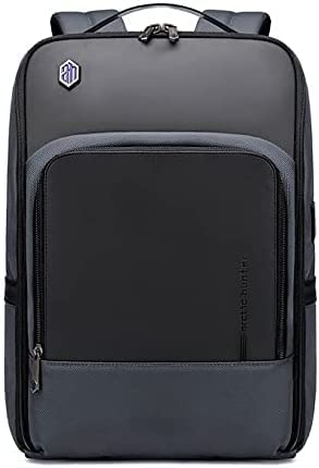 Arctic Hunter B00403 15.6″ Laptop Backpack Anti-theft With USB Port- GRAY