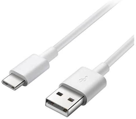 Keendex KX 2482 USB 2.0-A to Type- C Charging and Data Transfer Cable, 1.2 Meters - White