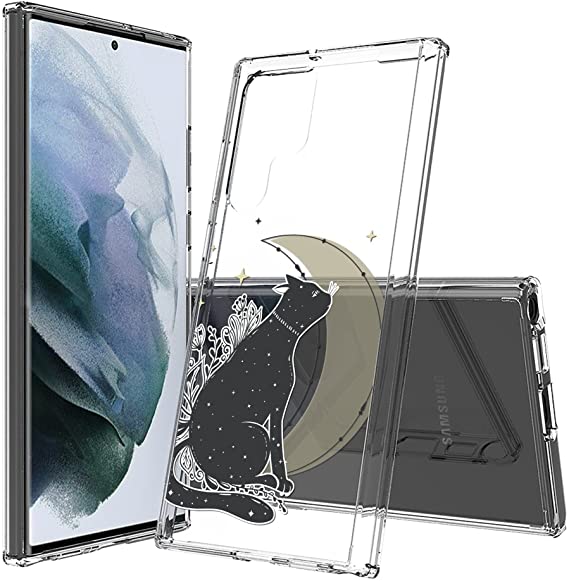 AquaFlex Phone Case Compatible with Samsung Galaxy S22 Ultra Full Body Reinforced Corners Shockproof Drop Protection Ultra Slim Design Cat
