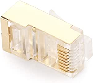 RJ45 CAT6 Connector, Gold Plated- 4 Pieces