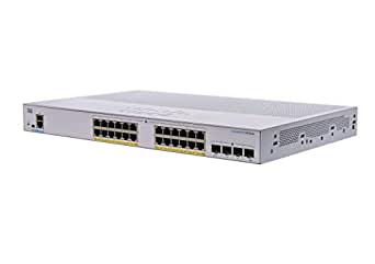 Cisco Business CBS350-24P-4G Managed Switch, 24 Port GE, PoE, 4x1G SFP, Limited Lifetime Protection (CBS350-24P-4G)