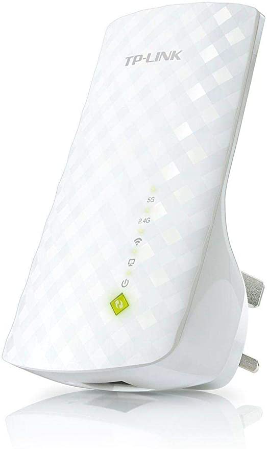 TP-Link Wi-Fi Range Booster Extender Expand RE200 2.4GHz and 5GHz Dual Band (Saf, AC750, White Color)