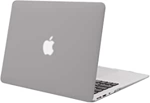 MOSISO Compatible with MacBook Air 13 inch Case (Models: A1466 & A1369, Older Version 2010-2017 Release), Protective Plastic Hard Shell Case Cover, Neutral Gray