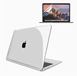 For MacBook Pro 13 inch Case 2019 2018 2017 2016 Release A2159 A1989 A1706 A1708, Plastic Hard Shell Cover & Screen Protector Compatible with MacBook Pro 13 with/Without Touch Bar, Transpirant